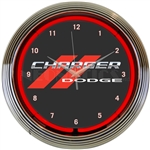 Dodge Charger Neon Clock