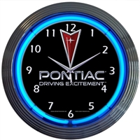 Pontiac Neon Clock