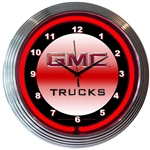 GMC Trucks Neon Clock