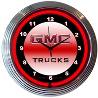 GMC Trucks Neon Clock