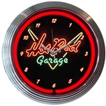 Hot Rod Garage Neon Clock