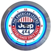 Jeep The American Legend Neon Clock