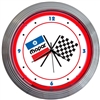 Mopar Checkered Flag Neon Clock