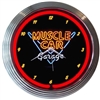 Muscle Car Garage Neon Clock