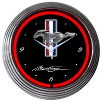 Ford Mustang Neon Clock