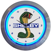 Shelby Cobra Ford OLP Mustang Neon Clock