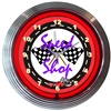 Speed Shop Neon Clock