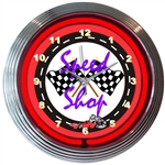 Speed Shop Neon Clock