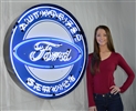 Authorized Ford Service 36 inch Neon Sign in Metal Can