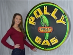 Polly Gasoline 36 inch Neon Sign in Metal Can