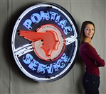 Pontiac Service 36 inch Neon Sign in Metal Can