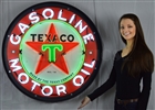 Texaco Motor Oil 36 inch Neon Sign in Metal Can