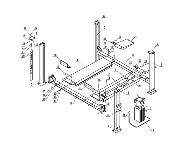 Atlas (ATEXHPRO9000) Garage Pro 9000 4-Post Lift | Replacement