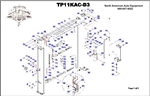 TP11KAC-D3 Parts Breakdown | Replacement Parts for Direct Drive 11,000 lb Two Post Lift with 3 Stage Arms