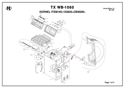 WB1060 Parts Breakdown List