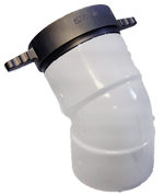 6" NH Female Dry Hydrant Adapter 45Â° Elbow