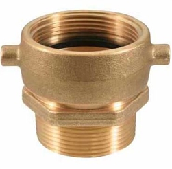 Swivel Brass Pin Lug Adapter 2.5" F x 1.5" M