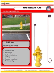 Fire hydrant flag