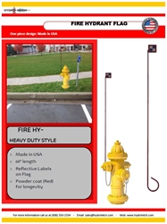 Fire hydrant flag