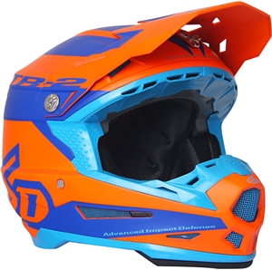 6D 2018 ATR-2 Sector Full Face Helmet - Orange/Blue