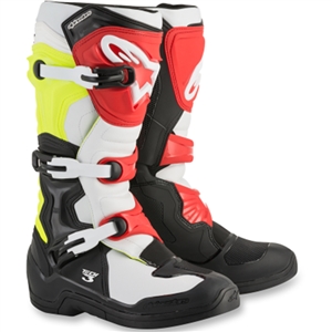 Alpinestars 2018 Tech 3 Boots - Black/White/Yellow/Red
