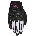 Alpinestars 2018 Womens Stella SMX-1 Air Carbon V2 Gloves - Black/White/Fuchsia