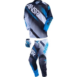 Answer - Syncron Air Jersey, Pant Combo (Youth)- Black/Cyan