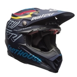 Bell 2017 Moto-9 Carbon Flex Fasthouse/Day In The Dirt Full Face Helmet - Dark Blue