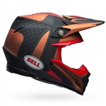 Bell 2017 Moto-9 Carbon Flex Vice Full Face Helmet -  Copper/Black