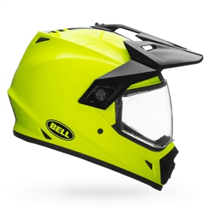 Bell 2017 MIPS MX-9 Adventure Equipped Full Face Helmet - Gloss Hi-Viz Yellow