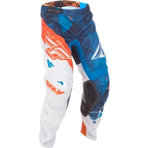 Fly Racing 2018 Kinetic Mesh Crux Pant - Blue/White/Orange