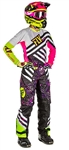 Fly Racing 2017 Womens Kinetic Over Boot Racewear Combo Jersey Pant - Neon Pink/Hi-Vis