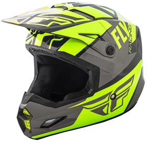 Fly Racing 2018 Elite Guild Full Face Helmet - Hi-Vis/Grey/Black