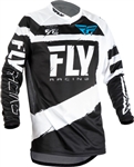Fly Racing 2018 F - 16 Jersey - Black/White