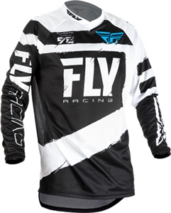 Fly Racing 2018 F - 16 Jersey - Black/White