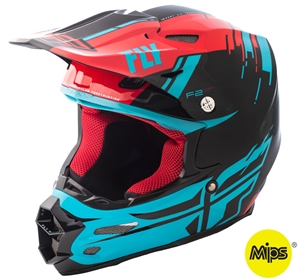 Fly Racing 2018 MIPS F2 Carbon Forge Full Face Helmet - Red/Blue/Black