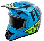 Fly Racing 2018 Kinetic Burnish Full Face Helmet - Blue/Black/Hi-Vis