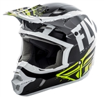 Fly Racing 2018 Kinetic Burnish Full Face Helmet - Black/White/Hi-Vis