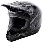 Fly Racing 2018 Kinetic Crux Full Face Helmet - Black/Silver