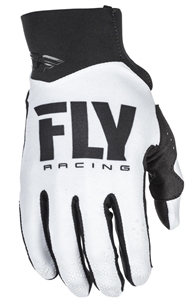 Fly Racing 2017 MTB Youth Pro Lite Gloves - White/Black