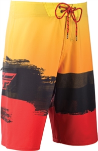 Fly Racing 2018 Paint Slinger Boardshorts - Red/Yellow