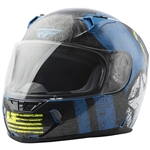 Fly Racing 2018 Revolt FS Liberator Helmet - Blue/Hi-Viz