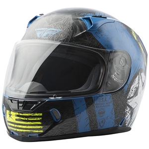 Fly Racing 2018 Revolt FS Liberator Helmet - Blue/Hi-Viz