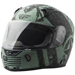Fly Racing 2018 Revolt FS Liberator Helmet - Matte Black/Green