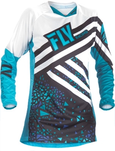 Fly Racing 2018 Womens Kinetic Overboot Jersey - Blue/Black