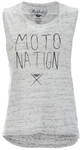 Fly Racing 2018 Womens Moto Nation Muscle Tee - White Marble