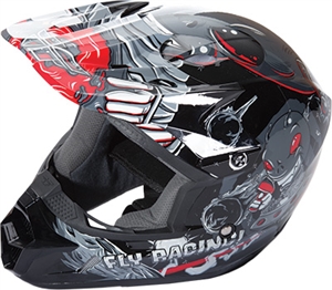 Fly Racing 2018 Youth Kinetic Invazion Full Face Helmet - Grey