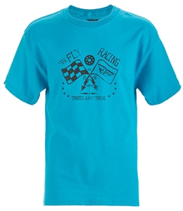 Fly Racing 2018 Youth Tried And True Tee - Turquoise