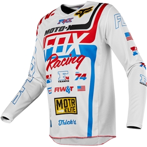 Fox Racing 2018 180 RWT SE Jersey - White/Red/Blue