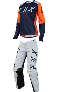 Fox Racing 2018 MTB Womens Switch Combo Jersey Pant - Grey/Orange